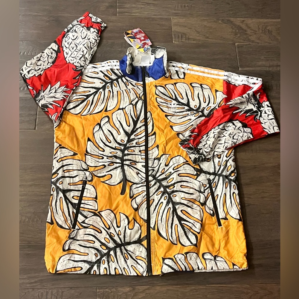 Adidas X Farm Rio Brazil Jacket Windbreaker Pineapple Women’s Size Medium